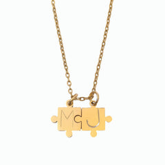 Belong Together Puzzle Initial Necklace